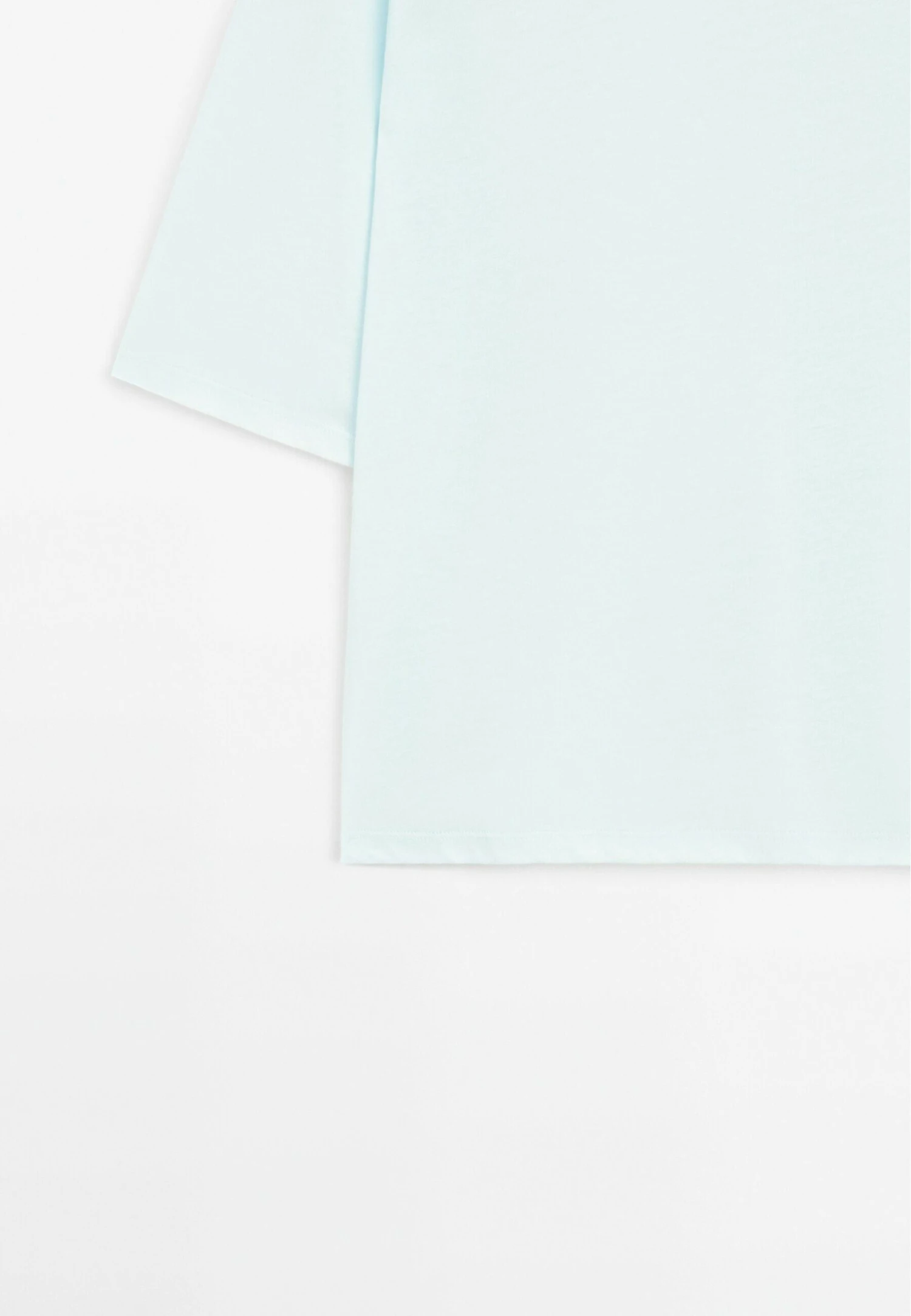 Massimo Dutti BOXY FIT SHORT SLEEVE - Basic T-shirt - Light Blue 11 Massimo Dutti BOXY FIT SHORT SLEEVE - Basic T-shirt - Light Blue - Image 9