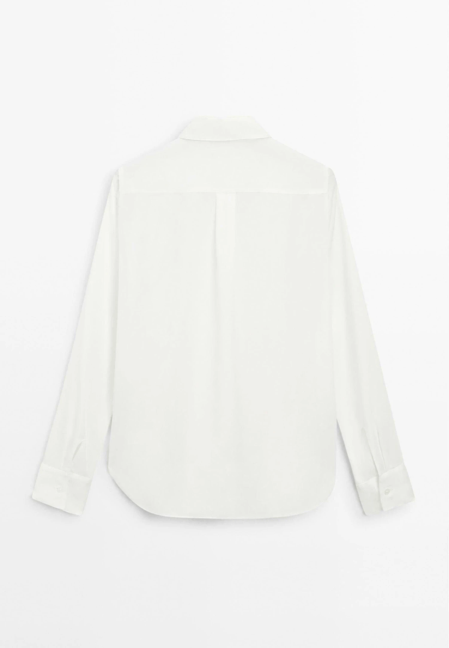 Massimo Dutti FLOWING LONG SLEEVE - Button-down Blouse - White 9 Massimo Dutti FLOWING LONG SLEEVE - Button-down Blouse - White - Image 7