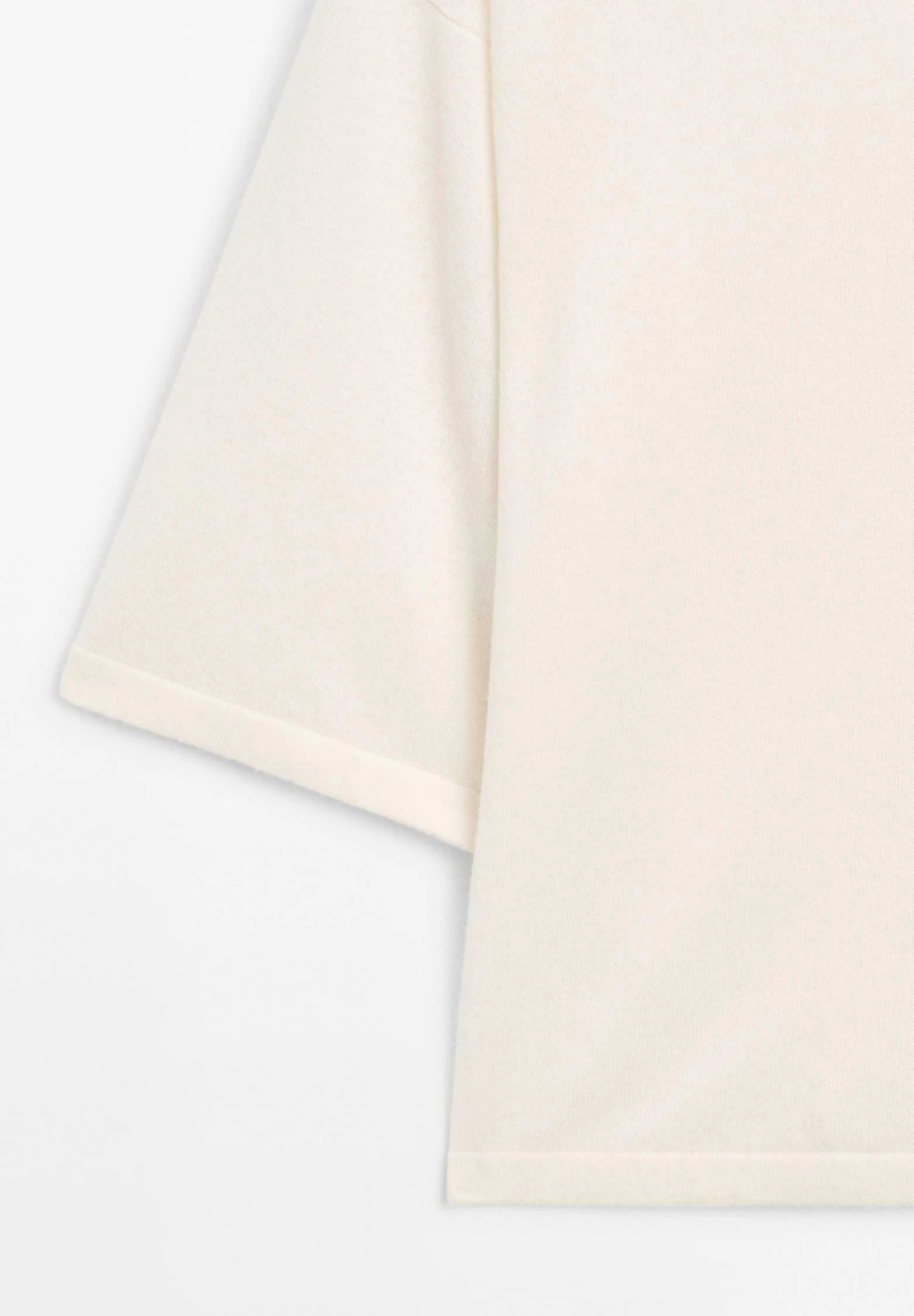 Massimo Dutti WIDE V-NECK - Jumper - White 11 Massimo Dutti WIDE V-NECK - Jumper - White - Image 9