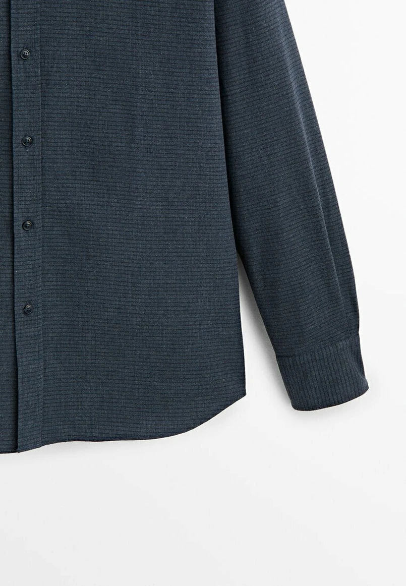 Massimo Dutti Regular Fit Check - Shirt - Blue 9 Massimo Dutti Regular Fit Check - Shirt - Blue - Image 7