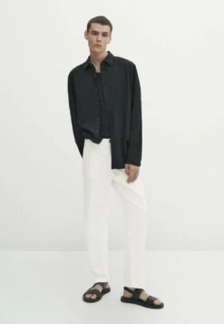 Massimo Dutti Soft Wash - Shirt - Black -Massimo Dutti Shop cd57f6f1d56a4c68852c7fb4bd091713
