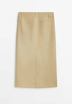 Massimo Dutti Buttoned Midi With Slit - A-Line Skirt -Massimo Dutti Shop cd6f3f150a6742c594b3a8b65cfcee79