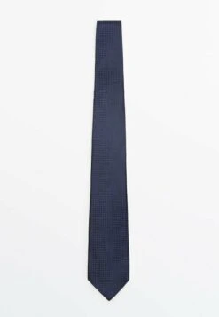 Massimo Dutti Textured - Tie - Dark Blue -Massimo Dutti Shop cd8ab0245fcb4589a1d2921c5c698096