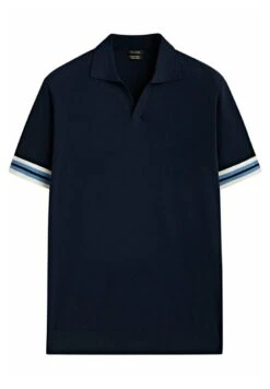 Massimo Dutti Contrast Short Sleeve - Polo Shirt - Blue -Massimo Dutti Shop cda22a6b8c0c4253bb089a28b8be7609