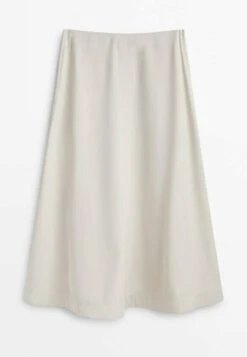Massimo Dutti Flared With Topstitching Detail- A-Line Skirt - Beige 17 Massimo Dutti Flared With Topstitching Detail- A-Line Skirt - Beige -Massimo Dutti Shop cdc6da0e63bb45a3b877b581b0afbc0b
