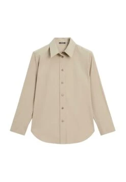 Massimo Dutti LONG BUTTONED - Button-down Blouse - Brown -Massimo Dutti Shop cdd72f7120fc4e8cb7bc581a2ca08084