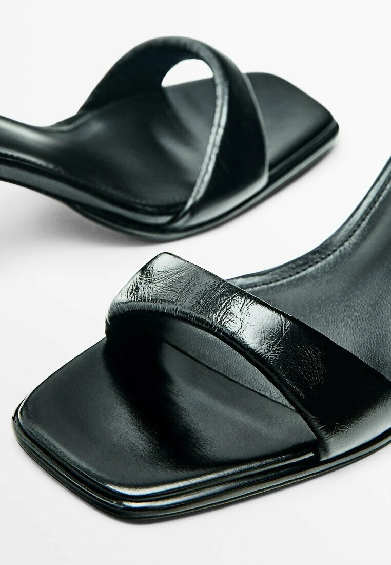 Massimo Dutti Mid-Heel - Sandals - Black 7 Massimo Dutti Mid-Heel - Sandals - Black - Image 5