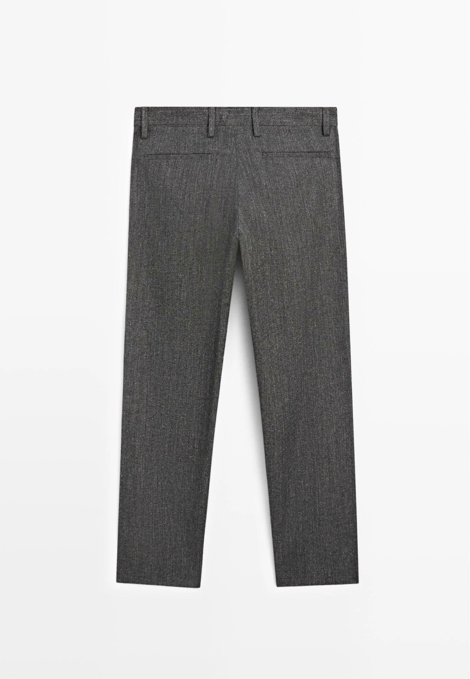 Massimo Dutti STRAIGHT-LEG - Trousers - Dark Grey 9 Massimo Dutti STRAIGHT-LEG - Trousers - Dark Grey - Image 7