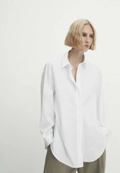 Massimo Dutti Button-Down Blouse - White