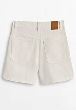 Massimo Dutti High Waist - Denim Shorts - Beige -Massimo Dutti Shop ce067197f7c4424ca1f10820251314e0