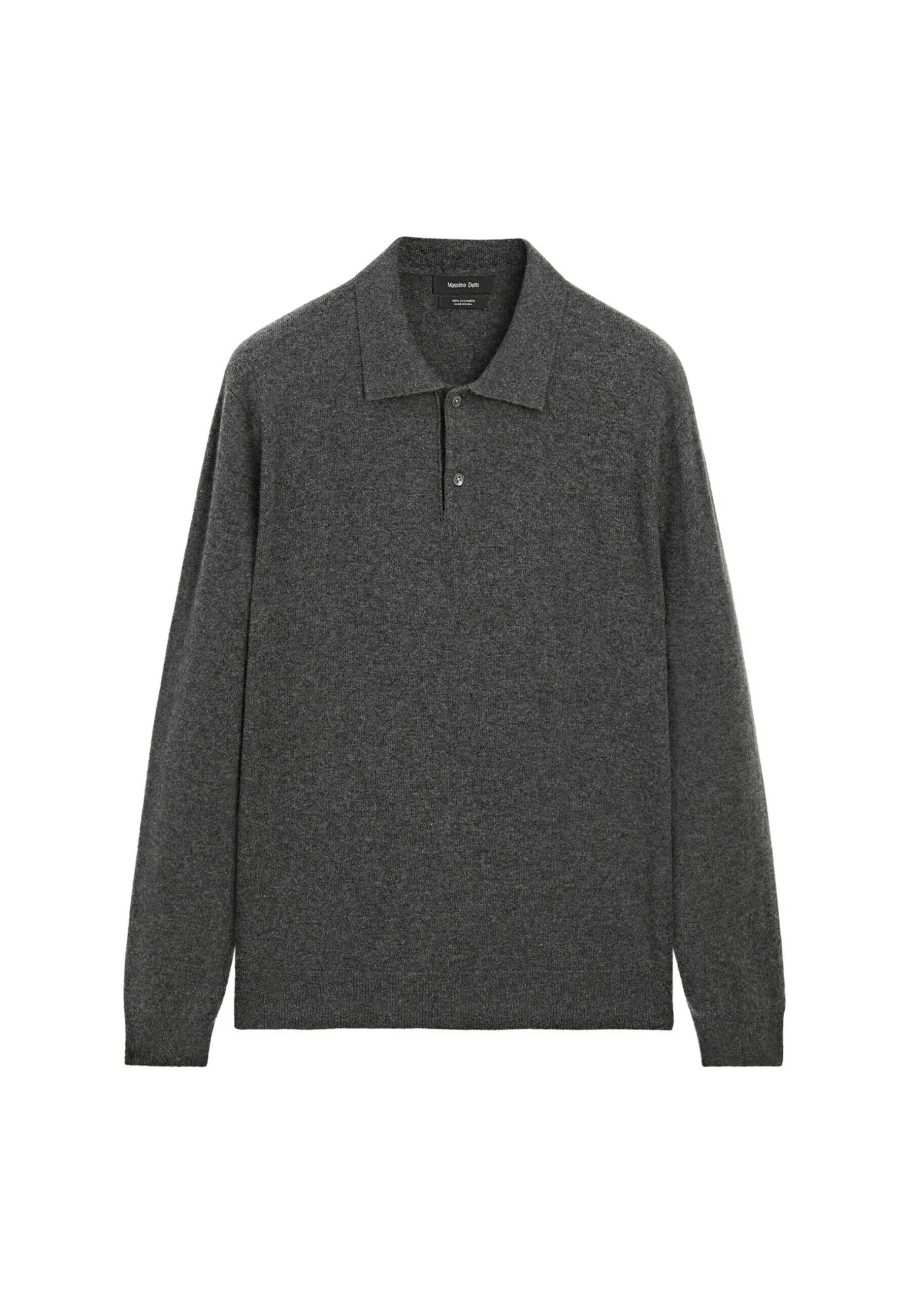 Massimo Dutti CASHMERE LONG SLEEVE POLO COLLAR - Long Sleeved Top - Dark Blue 13 Massimo Dutti CASHMERE LONG SLEEVE POLO COLLAR - Long Sleeved Top - Dark Blue - Image 11
