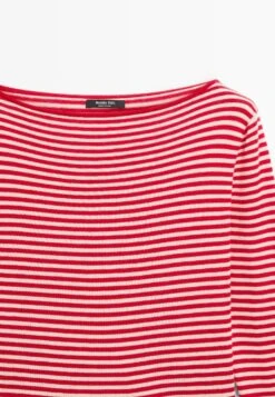 Massimo Dutti STRIPED LONG SLEEVE - Jumper - Red -Massimo Dutti Shop cebd20d113b24cc7b84dcfa4de9b9acb