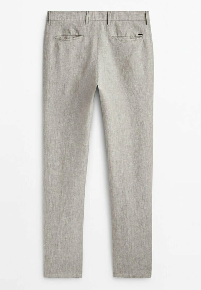 Massimo Dutti Tapered Fit - Chinos - Grey 13 Massimo Dutti Tapered Fit - Chinos - Grey - Image 11