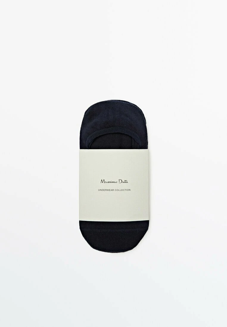Massimo Dutti 3 Pack - Trainer Socks - Dark Blue 7 Massimo Dutti 3 Pack - Trainer Socks - Dark Blue - Image 5