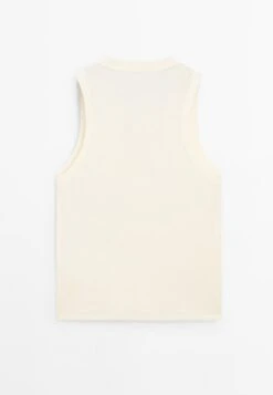 Massimo Dutti V-NECK SLEEVELESS - Basic T-shirt - Yellow 18 Massimo Dutti V-NECK SLEEVELESS - Basic T-shirt - Yellow -Massimo Dutti Shop cf21a4508ee546a79af88274073e0d75