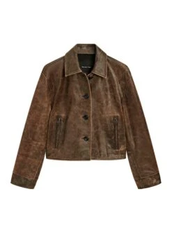 Massimo Dutti DISTRESSED EFFECT CROPPED - Leather Jacket - Dark Brown 15 Massimo Dutti DISTRESSED EFFECT CROPPED - Leather Jacket - Dark Brown -Massimo Dutti Shop cf3c1173fd9a427489d262302ca3d34c