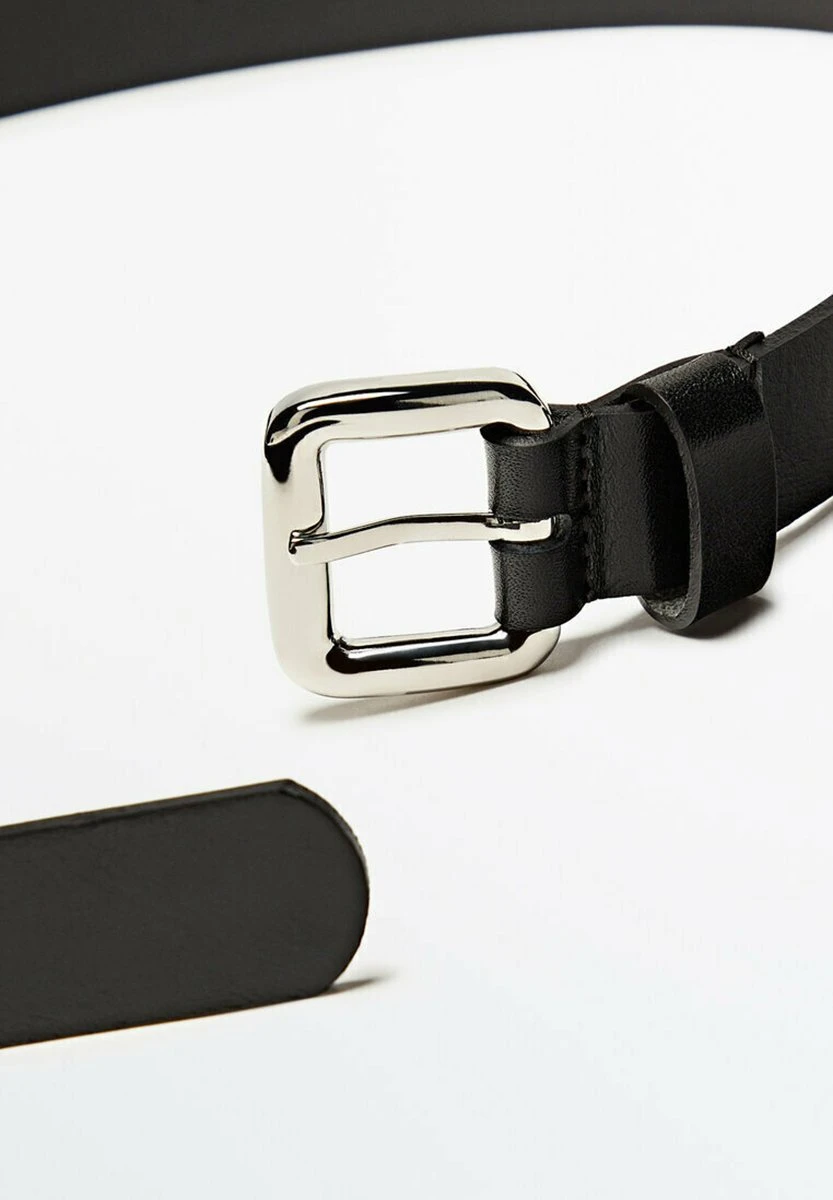 Massimo Dutti With Rectangular Buckle - Belt Business - Black 5 Massimo Dutti With Rectangular Buckle - Belt Business - Black - Image 3