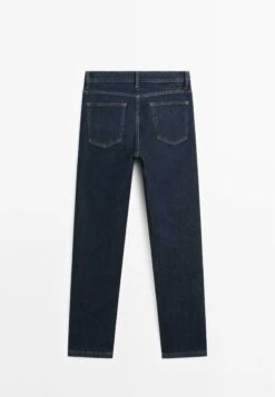 Massimo Dutti MID-RISE CROPPED SLIM FIT - Slim Fit Jeans - Dark Blue -Massimo Dutti Shop cf531b10af644b688c151d5d7aae0a9f