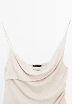 Massimo Dutti STRAPPY ASYMMETRIC NECK - Top - Beige -Massimo Dutti Shop cf5614489ec4408ca1e8b14bb4ad74ef
