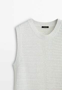 Massimo Dutti Textured With Vents - Top - White -Massimo Dutti Shop cf5c0eefa2b9475ca8ae103294d03cfb