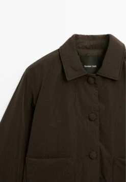 Massimo Dutti SHORT WATER-REPELLENT PUFFER - Light Jacket - Dark Brown -Massimo Dutti Shop cf833789224641b5801db6f14b7d88ec