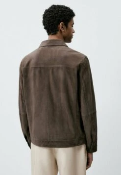 Massimo Dutti Trucker- Leather Jacket - Brown 13 Massimo Dutti Trucker- Leather Jacket - Brown -Massimo Dutti Shop cf9816c07dea49549e06f65ce5ec7859