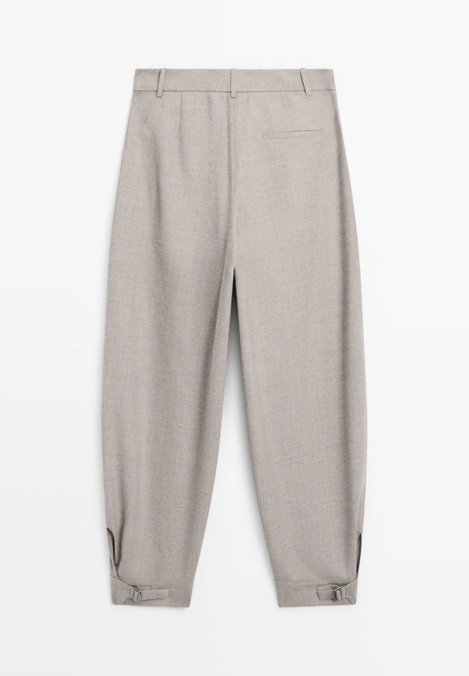 Massimo Dutti SAROUEL WITH BUCKLE DETAIL - Trousers - Light Brown 9 Massimo Dutti SAROUEL WITH BUCKLE DETAIL - Trousers - Light Brown - Image 7