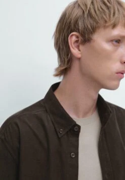 Massimo Dutti REGULAR FIT NEEDLECORD - Shirt - Dark Brown -Massimo Dutti Shop cfb0fcf92b2b4309a5620a916a18fc1d