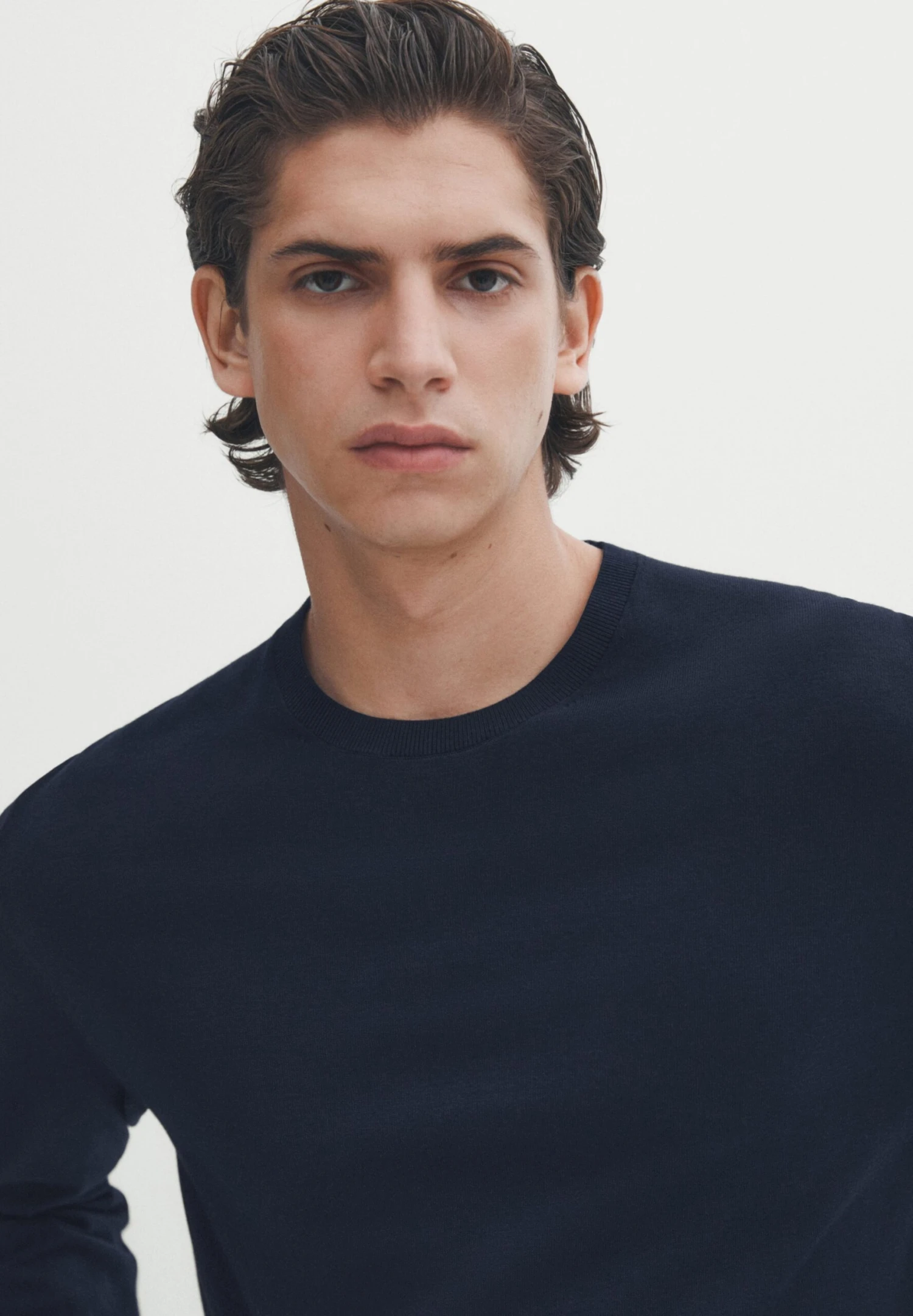 Massimo Dutti Crew Neck - Jumper - Blue 6 Massimo Dutti Crew Neck - Jumper - Blue - Image 4