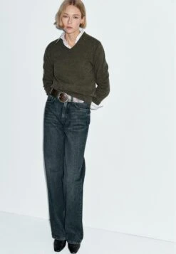 Massimo Dutti V-NECK - Jumper - Green 17 Massimo Dutti V-NECK - Jumper - Green -Massimo Dutti Shop cfcd4dc7df44464faeb14d1080a56a1c