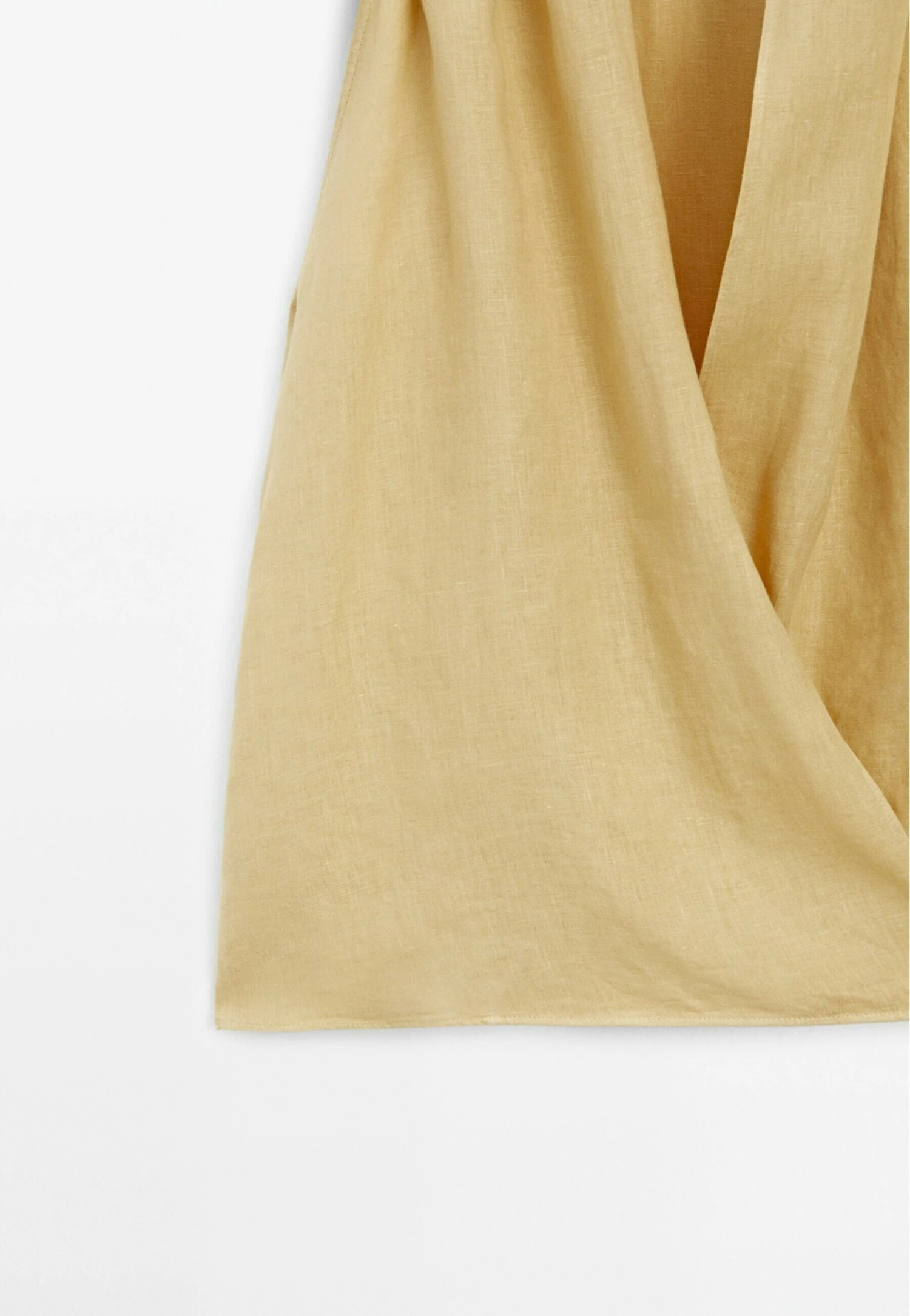 Massimo Dutti CROSSOVER HALTER NECK - Blouse - Mustard Yellow 11 Massimo Dutti CROSSOVER HALTER NECK - Blouse - Mustard Yellow - Image 9