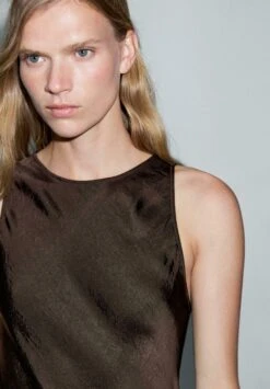 Massimo Dutti LONG HALTER NECK - Day Dress - Mottled Dark Brown 13 Massimo Dutti LONG HALTER NECK - Day Dress - Mottled Dark Brown -Massimo Dutti Shop d04caf6f3d4f4441935a3726a424a3cd