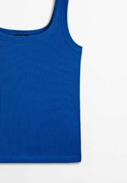 Massimo Dutti Mercerised - Top - Royal Blue -Massimo Dutti Shop d097ed5657dd49e2a89061e4caed0ee1