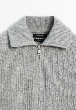 Massimo Dutti MOCK NECK - Jumper - Grey -Massimo Dutti Shop d0a3424c98a64d54b414d636292e9b7a