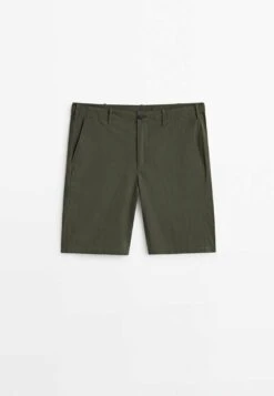 Massimo Dutti Bermuda With Dyed Thread - Shorts - Green -Massimo Dutti Shop d0bc72e0d69d438c80a80837c3c29bd7