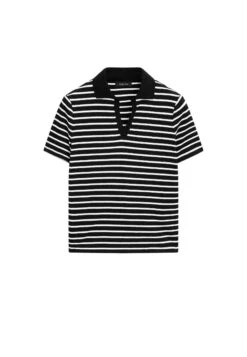 Massimo Dutti STRIPED JOHNNY COLLAR - Polo Shirt - White 23 Massimo Dutti STRIPED JOHNNY COLLAR - Polo Shirt - White -Massimo Dutti Shop d0f9afb34243478795503ec158c75912