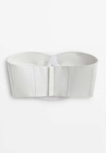 Massimo Dutti Studio Bustier- Top - White 6 Massimo Dutti Studio Bustier- Top - White - Image 4