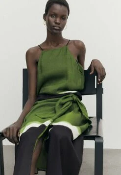 Massimo Dutti Kirt With Tie-Dye Hem - A-Line Skirt -Massimo Dutti Shop d17ba38b962741cca23e59a01385e1a4