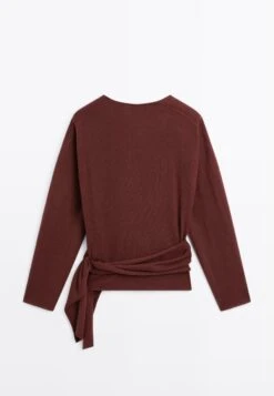 Massimo Dutti DOUBLE-BREASTED V-NECK - Cardigan - Bordeaux -Massimo Dutti Shop d183648070264042a1474dfbc080b7d0