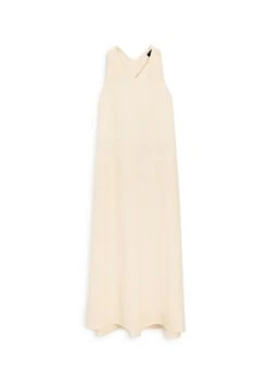 Massimo Dutti LONG FLOWING V-NECK - Maxi Dress - Yellow -Massimo Dutti Shop d1862cc26fd6472aa89e754fc8047c2c
