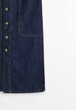Massimo Dutti Carpenter Midi With Buttons - A-Line Skirt - Dark Blue 18 Massimo Dutti Carpenter Midi With Buttons - A-Line Skirt - Dark Blue -Massimo Dutti Shop d193ca0e855f4a0280a7311dd3866d40