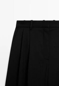 Massimo Dutti DARTED - Trousers - Black -Massimo Dutti Shop d19da360bc0f4548ab237fdc483495db