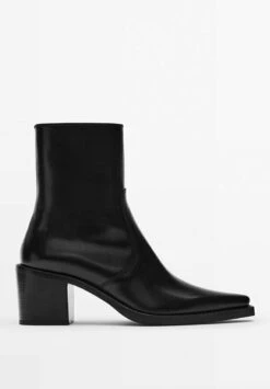 Massimo Dutti Ankle Boots - Black -Massimo Dutti Shop d1c99b9a5d2648068abe4386587a4c5f