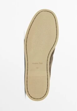 Massimo Dutti SOFT SPLIT - Slip-ons - Taupe -Massimo Dutti Shop d1ed560886df4100b20814129c1d4477