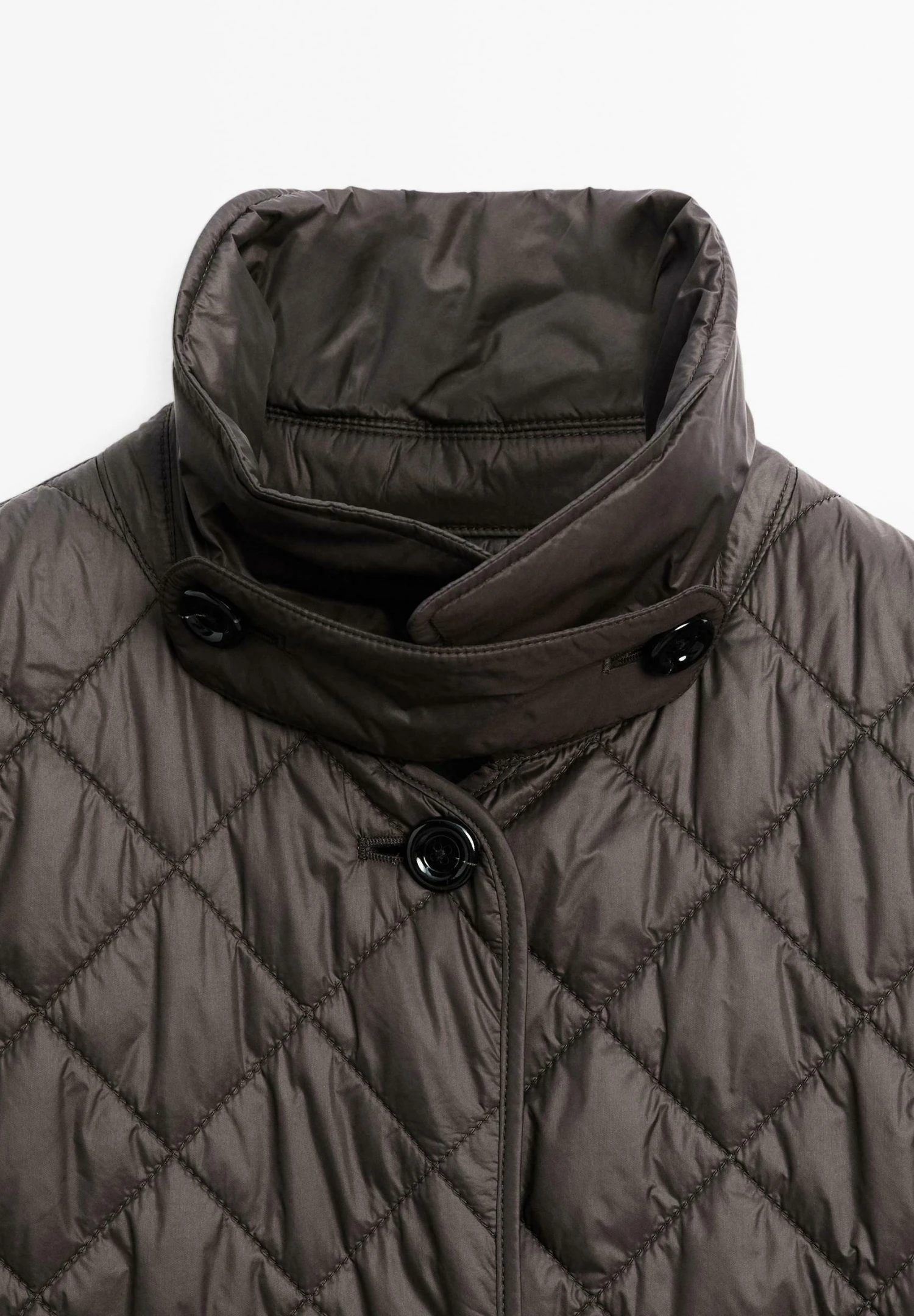 Massimo Dutti LONG LIGHTWEIGHT - Winter Coat - Dark Brown 10 Massimo Dutti LONG LIGHTWEIGHT - Winter Coat - Dark Brown - Image 8