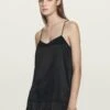 Massimo Dutti WITH LACE DETAIL - Top - Black -Massimo Dutti Shop d20ab36207264589917930a71e6955fb