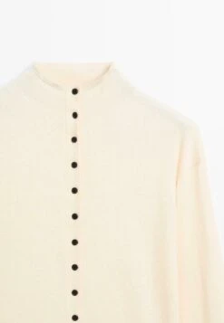 Massimo Dutti BUTTONED WITH MOCK TURTLENECK - Cardigan - Yellow -Massimo Dutti Shop d21cd7d269ad4dca8cdbbff78a863bfd