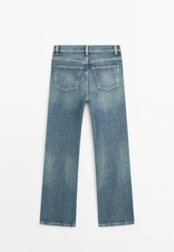 Massimo Dutti HIGH-WAIST WITH TURN-UP HEMS - Bootcut Jeans - Blue -Massimo Dutti Shop d22692c2264743faae2ef1e91504c5c5