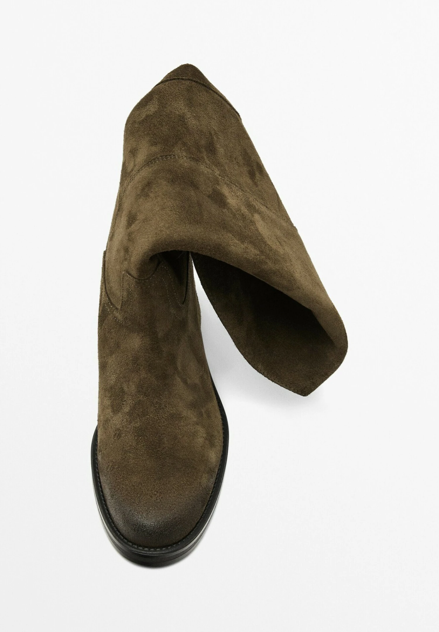 Massimo Dutti OILED SPLIT RIDING - Boots - Khaki 6 Massimo Dutti OILED SPLIT RIDING - Boots - Khaki - Image 4