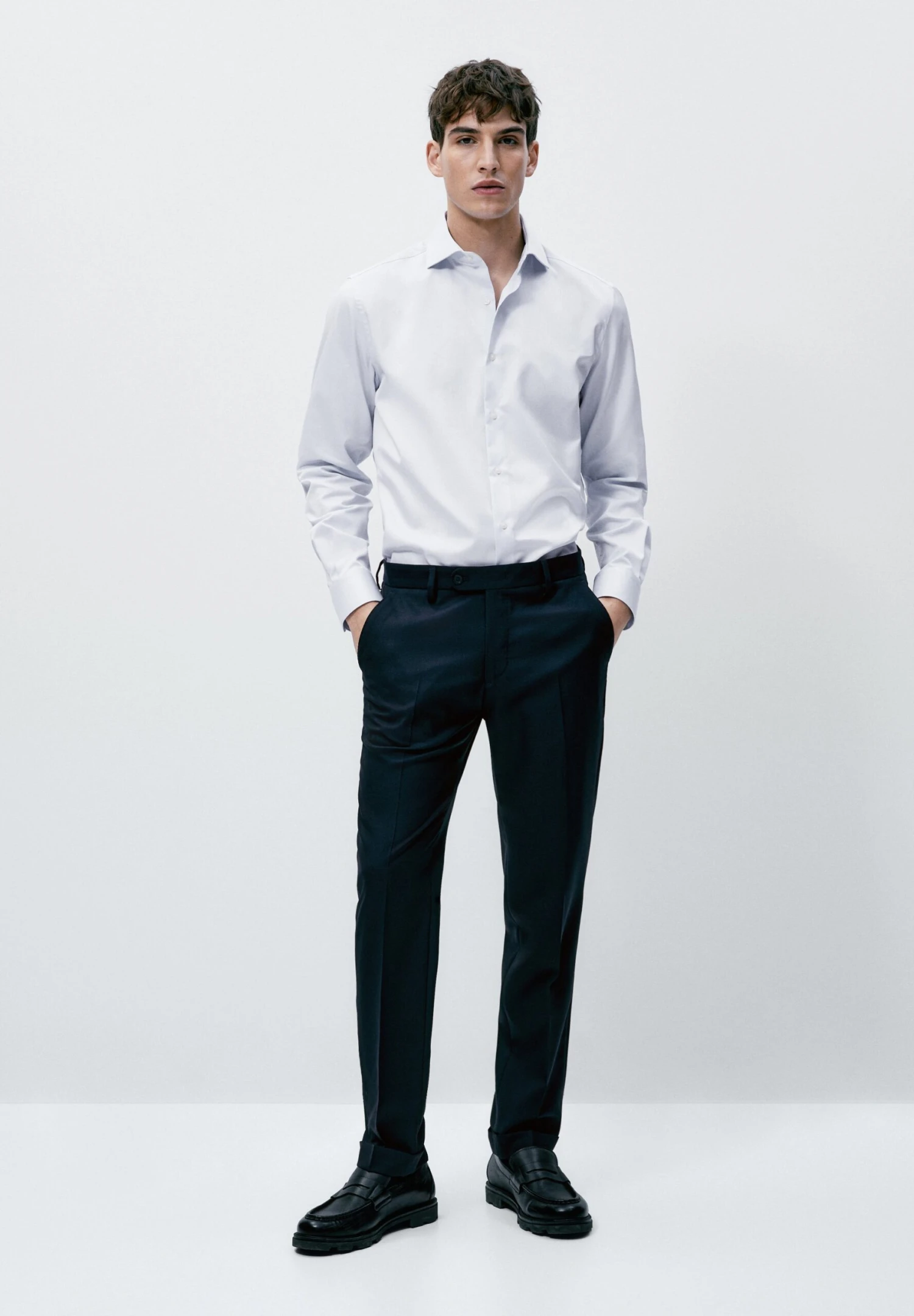 Massimo Dutti Regular Fit - Formal Shirt - Light Blue 4 Massimo Dutti Regular Fit - Formal Shirt - Light Blue - Image 2